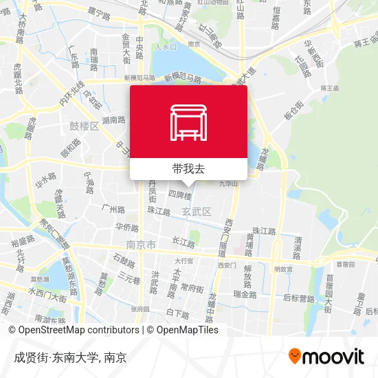 成贤街·东南大学地图