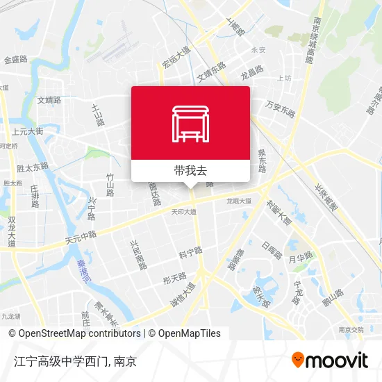 江宁高级中学西门地图
