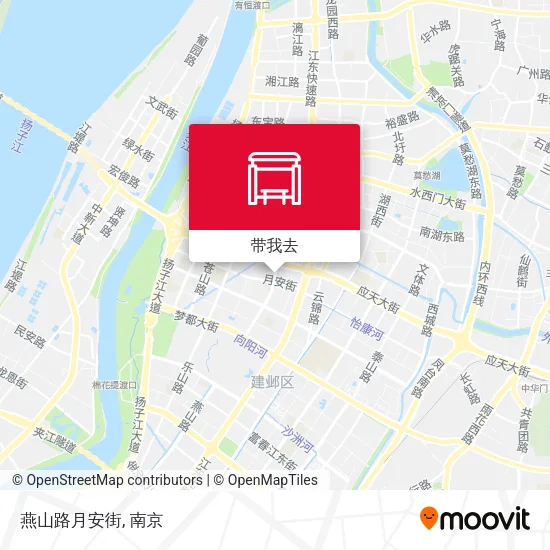 燕山路月安街地图