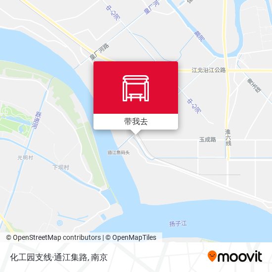 化工园支线·通江集路地图
