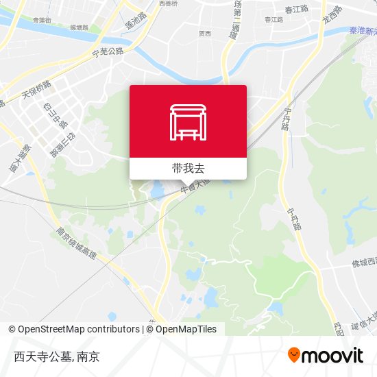 西天寺公墓地图