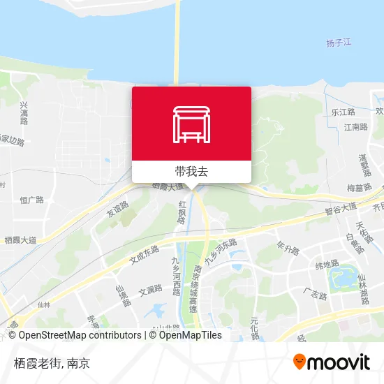 栖霞老街地图