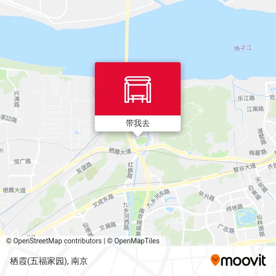 栖霞(五福家园)地图