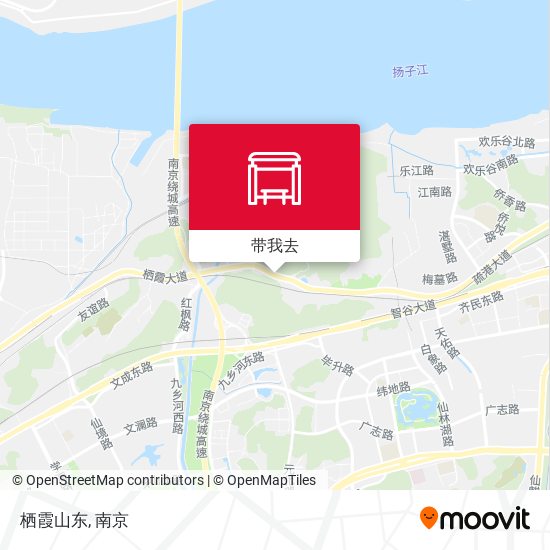 栖霞山东地图