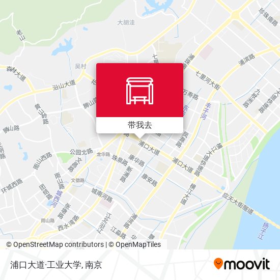 浦口大道·工业大学地图