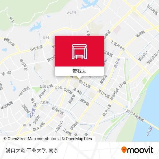 浦口大道·工业大学地图