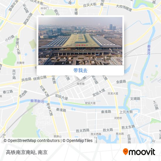 高铁南京南站地图