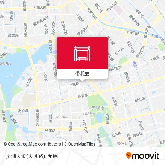 贡湖大道(大通路)地图