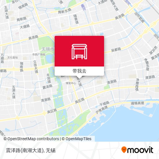震泽路(南湖大道)地图