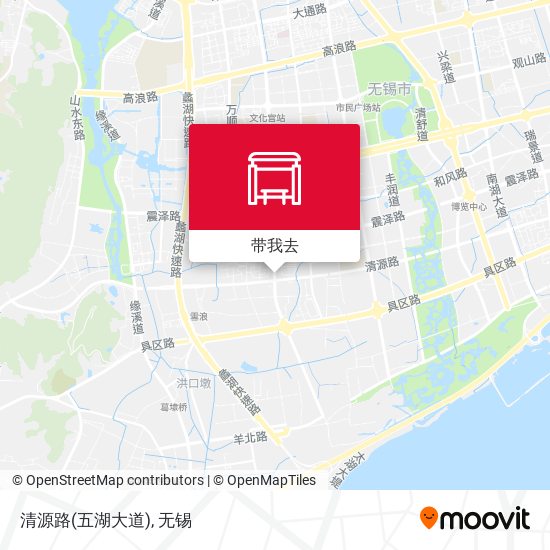 清源路(五湖大道)地图