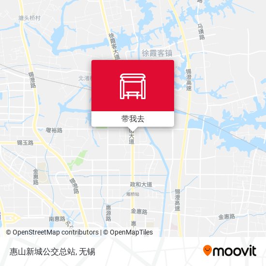 惠山新城公交总站地图