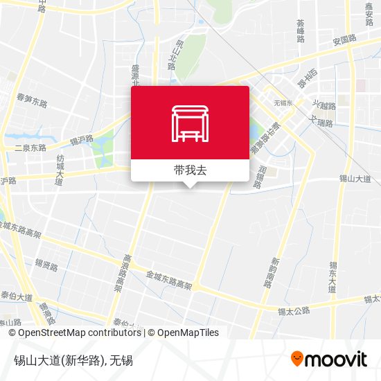 锡山大道(新华路)地图