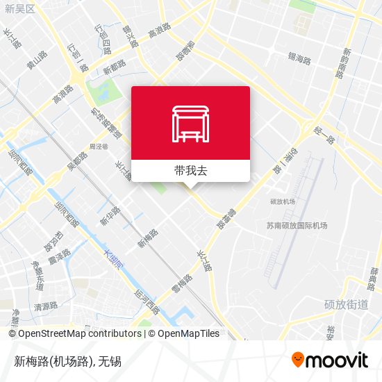 新梅路(机场路)地图