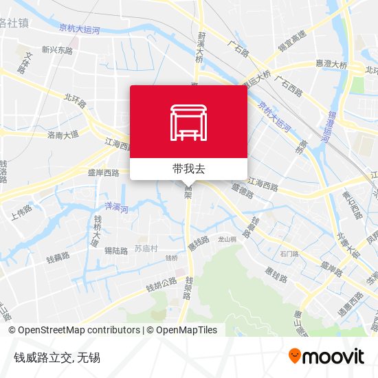 钱威路立交地图