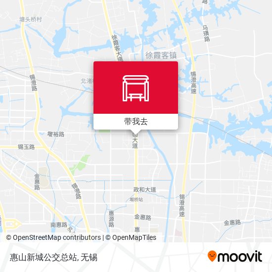 惠山新城公交总站地图