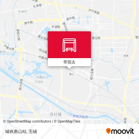 城铁惠山站地图