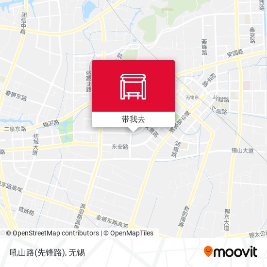 吼山路(先锋路)地图