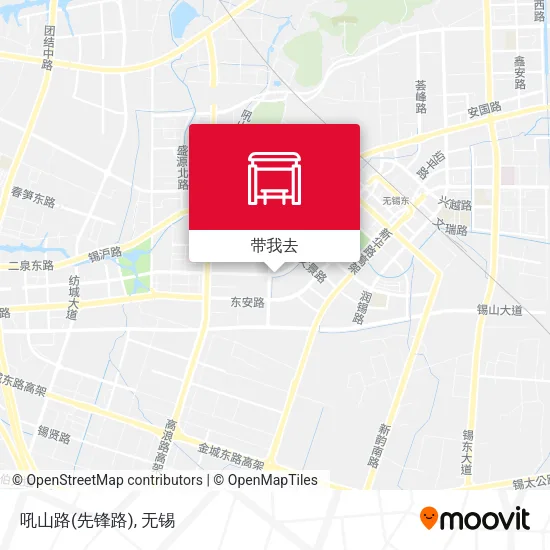 吼山路(先锋路)地图