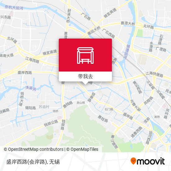 盛岸西路(会岸路)地图