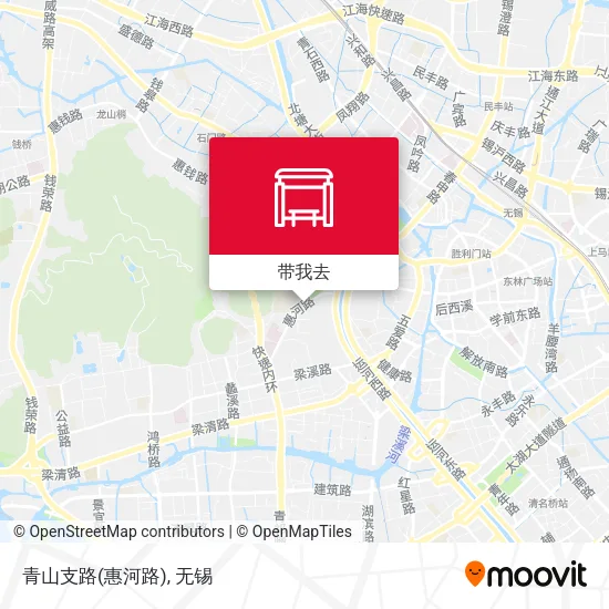 青山支路(惠河路)地图