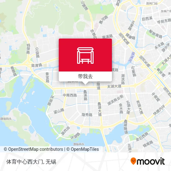 体育中心西大门地图