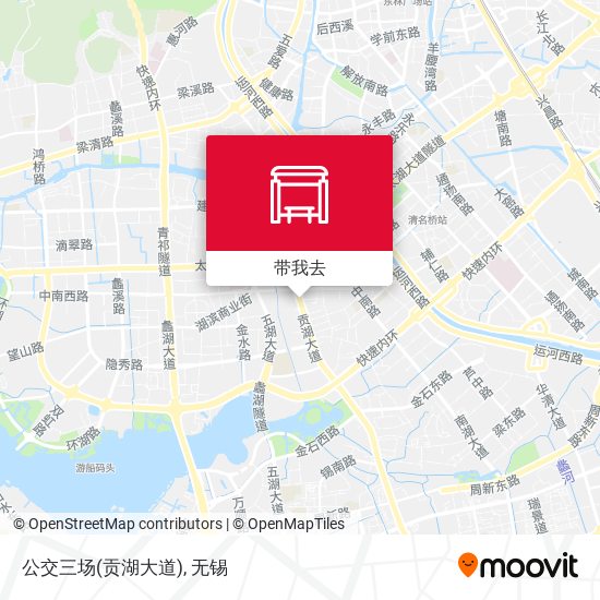 公交三场(贡湖大道)地图