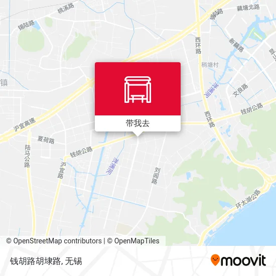 钱胡路胡埭路地图