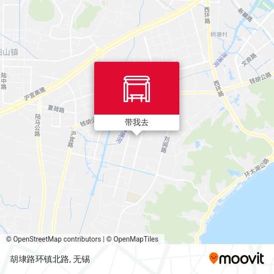 胡埭路环镇北路地图