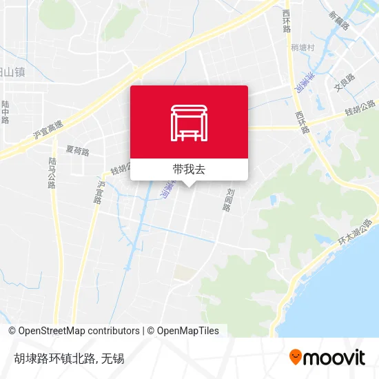 胡埭路环镇北路地图
