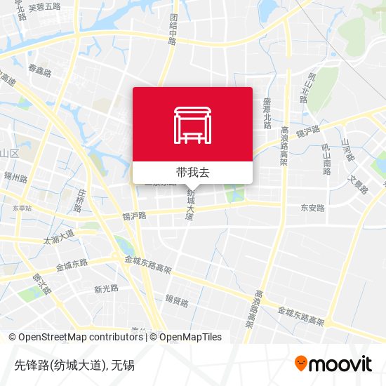 先锋路(纺城大道)地图