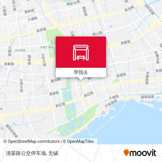 清晏路公交停车场地图