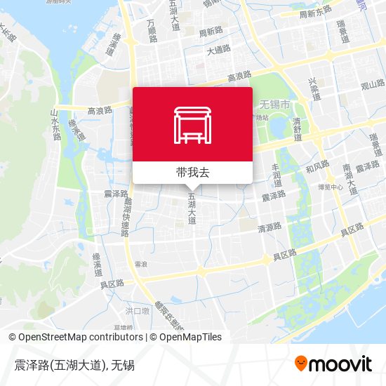 震泽路(五湖大道)地图