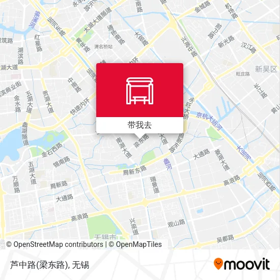 芦中路(梁东路)地图
