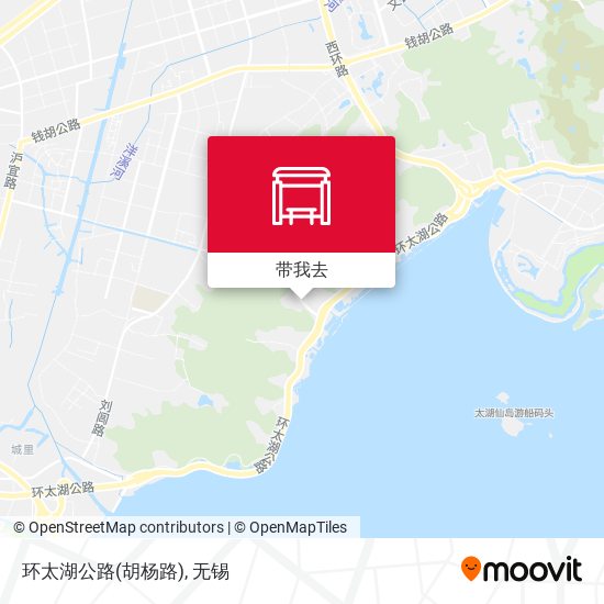环太湖公路(胡杨路)地图