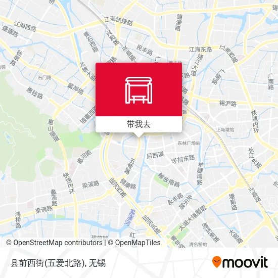 县前西街(五爱北路)地图