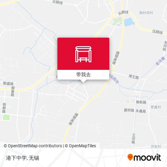 港下中学地图