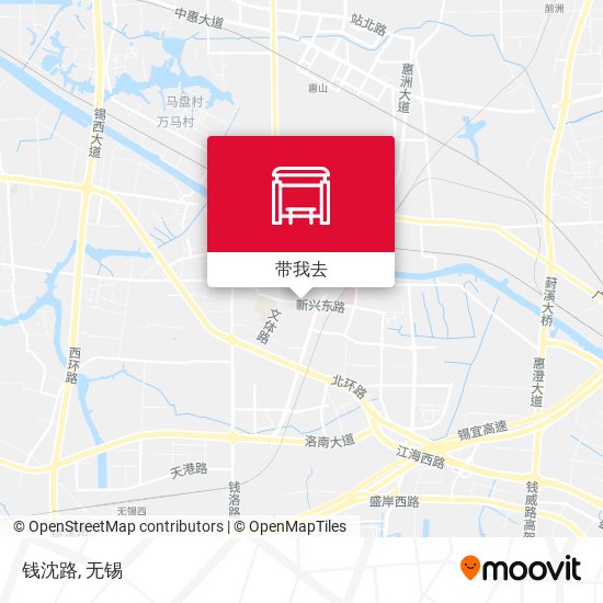 钱沈路地图