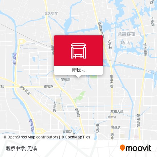 堰桥中学地图