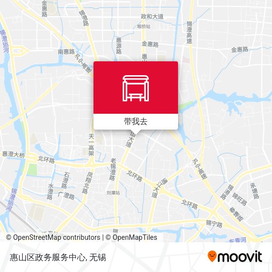 惠山区政务服务中心地图