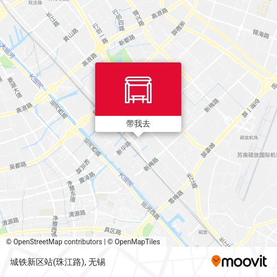 城铁新区站(珠江路)地图