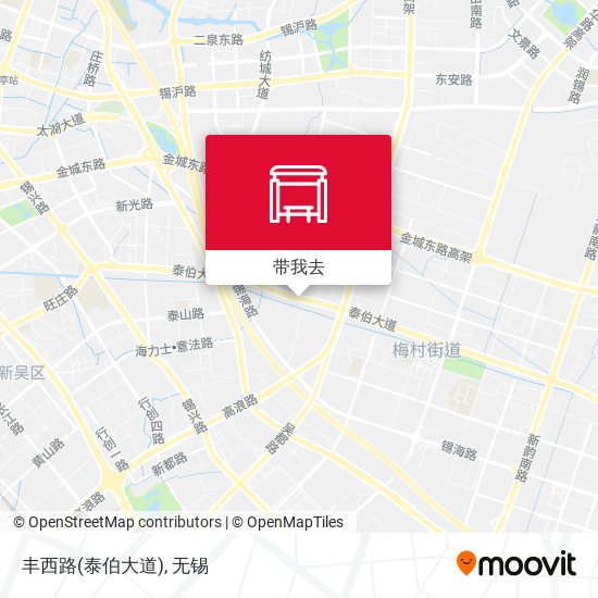 丰西路(泰伯大道)地图