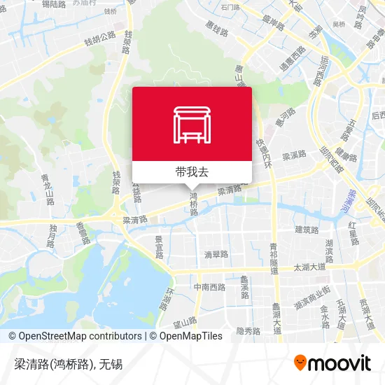 梁清路(鸿桥路)地图