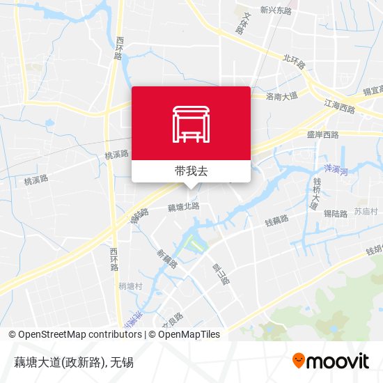 藕塘大道(政新路)地图