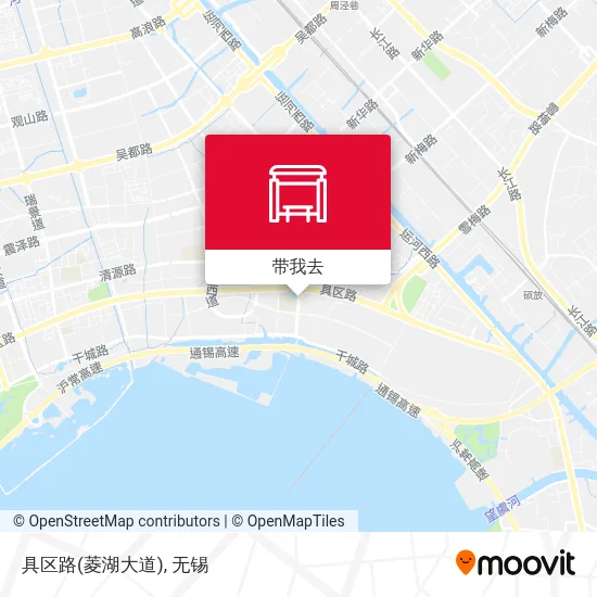 具区路(菱湖大道)地图