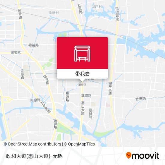 政和大道(惠山大道)地图