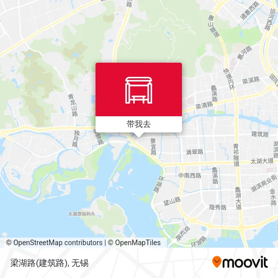 梁湖路(建筑路)地图
