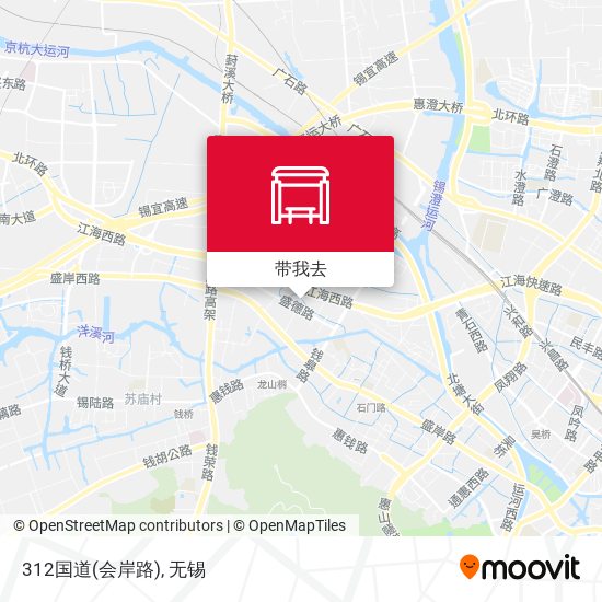 312国道(会岸路)地图