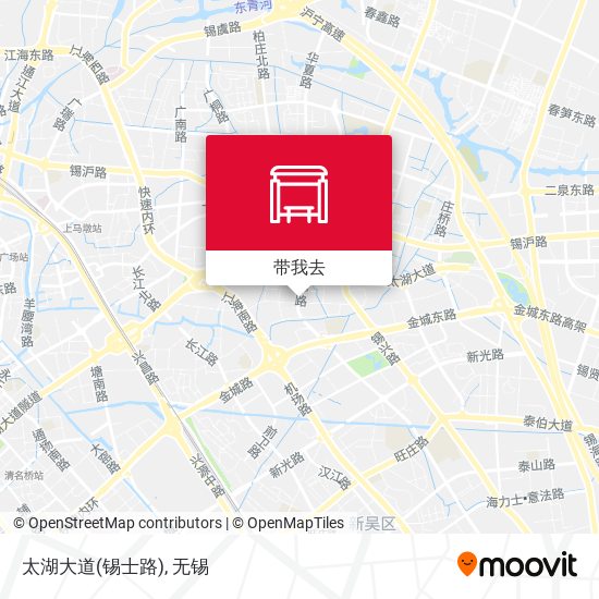 太湖大道(锡士路)地图