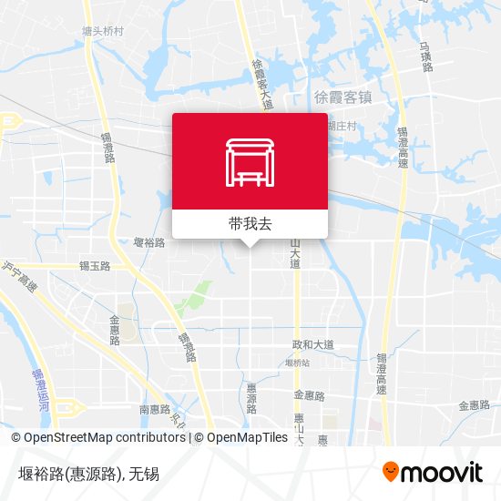 堰裕路(惠源路)地图