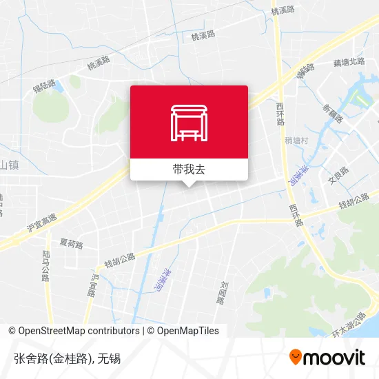 张舍路(金桂路)地图